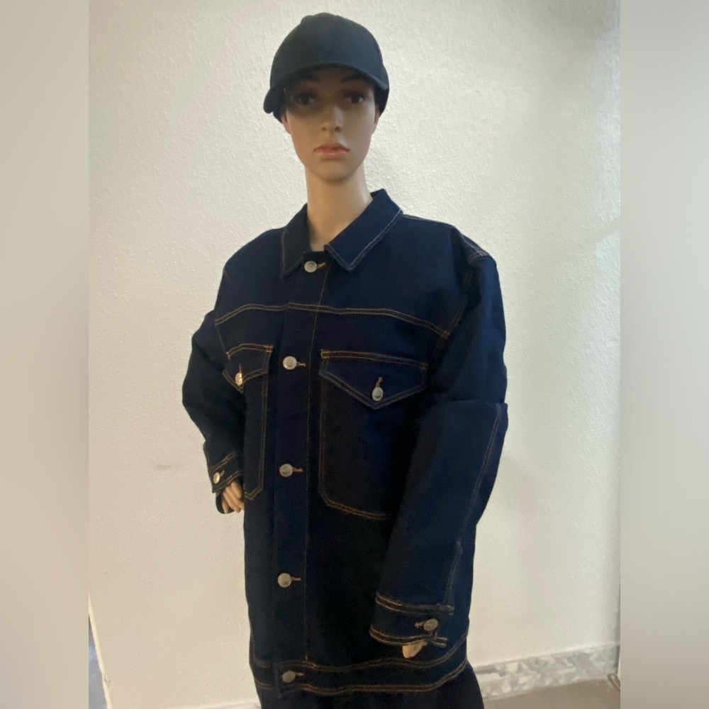 RAW 7 DESIGN DENIM JACKET Size  XL